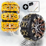 HGG테크 스노우체인 사슬 블랙아이스 빙판 휠체인 윈터타이어 겨울용 타이어 8개입 1세트 : 홍고고