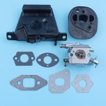 MCCULLOCH MAC CAT 335 435 440 전기 톱 Walbro Carb 교체 부품 용 기화기 흡기 매니 폴드 에어 필터 브래킷 키트 : 홍명상사