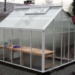 PC 투명 온실 하우스 1886x1276x2100 농막 조립식 원예 텃밭 패널 : 둘리홈