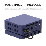 2025 비링크 메이트 소형 S 도킹 스테이션 쿼드 랜 확장 소형 S S12 프로 S13 노트북 오피스 컴퓨터 PC용 : graz6744a