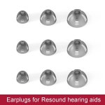 ReSound Sure Fit 돔 , RIC 보청기용 핏 이어 팁 귀마개 , 10 Large10pcs : 요거조와