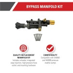 심슨 클리닝 7114635 AAA 540002, 540006 압력 세척기 펌프용 매니폴드 교체 키트, 블랙 1 Fits Pump Models 530008 : 달나라쇼핑천국