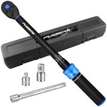 PUIBS 3/8 모터 토크 렌치 세트 10-110 FT LB/13 6-149 2 Nm, 72-이빨 양방향 조절식 드라이브 클릭 토크미터로, 차량/모터 수리를 위한 5... 