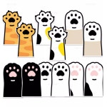 인스타 스티커 고양이 발바닥 6종 : 못난이상점