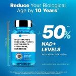 리포조말 고흡수 니코틴아미드 리보사이드 NR 레스베라트롤 NAD 500 mg 60 캡슐 1 : 그린23