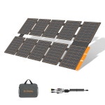 FlexSolar 100W 휴대용 태양광 패널 - 소형 발전소, 캠핑, RV 및 비상 시 24 고효율, IP67 방수, QC3 0 USB-A/USB-C/ 출력 40W : 쿤스넷