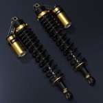 2Pcs 범용 400mm 15 74 모터사이클 쇼크 업소버 리어 서스펜션 블락 : MMA허브