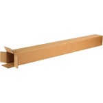 BOX USA 4x4x48 톨 골판지 상자, 높이, 4L x 4W 48H, 25팩 | 가정용 또는 비즈니스용 , 포장, 이동, 보관 튼튼한 벌크 상자 4x4x16... 