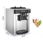 2200w 데스크탑 소프트 아이스크림 기계 3가지 맛 : 프라임상사7
