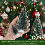 미니 크리스마스 트리 12개 인조 장식 가정용 테이블 공예 파티 : 호두HOUSE