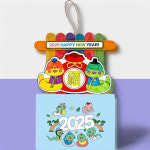 어린이달력만들기 유아달력만들기 나무스틱 뱀 : 라사슈