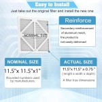 DS 29 업그레이드된 가정용 에어컨 MERV 교체 13 용광로 5X1 6팩 5X11 : 테크브릭스