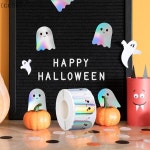 [CC55] 500pcs 할로윈 유령 스티커 롤 파티 호의를위한 장식 자체 접착 종이 데칼 : 더라인상사