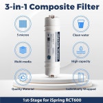 DS 72 탱크리스 시스템 카운터탑 ISPRING 정수 여과 복합 위한 필터 교체 RCT : 테크브릭스