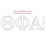 소로리티 샵 시그마 시그마 자동차 데칼 스티커 - 그리스 문자 디자인, 공식 라이선스 트라이 시그마 소로리티 윈도우 스티커 : 블랙포인트26