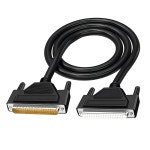 윌위, 28AWG 10FT/ DB37 남성용 RS232 직렬 연장 케이블, D-SUB 37 핀 골드 도금 커넥터 스트레이트 스루 PC, 프린터, 모뎀용 : 셀베타