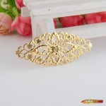 50 골드 톤 선조 꽃 랩 커넥터 금속 공예 선물 장식 diy findings 60x26mm j3128 : 윤영글로벌