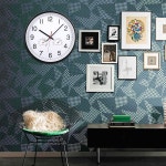 온도와 습도가 있는 니컴 12인치 벽시계, 배터리 작동 실내 시계, 무음 비클릭/배터리 작동, 가정용 거실 주방 사무실용 장식 시계 : 쿤스픽