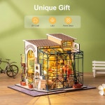 Rolife 로라이프 3D 입체 나무퍼즐 DIY 미니어처 인형 집 키트 성인용 나무 장난감 (에밀리 꽃집) : 모티브원