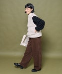 단톤 여성 더블 페이스 보아 스탠드 칼라 베스트 조끼 DT-A0701 : 브랜드플러스샵