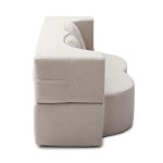 베개가 있는 GOWE 2-in-1 접이식 소파 침대 퀸 슬리퍼 소파 플로어 퓨처 러브시트 소파 거실용 폼 접이식 매트리스 침대 게스트 사용 사무실... 