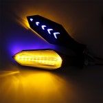 2835smd 오토바이 회전 신호 빛 깜박이 표시기 오토바이 Forza 350 Y15zr Mt03 Iron 883 용 보조 라이트 용 Led 2PCS YELLOW BLUE 2...