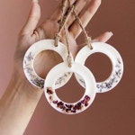 1PC 6 홀 라운드 링 실리콘 몰드 소이 캔들 아로마 왁스 타블렛 금형 수제 비누 액세서리 만들기 : 더라인상사