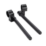 오토바이 핸들바 범용 모터바이크용 온 상승 호환 41mm CNC 바 7/8 알루미늄 인치 22mm 클립 핸들 포크 Black : 에노벨컴퍼니