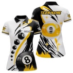 블랙 레드 당구 8 볼 풀 남성 폴로 셔츠 커스텀 셔츠, 유니폼 의류 반팔 106 : Dalion