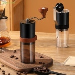 베어링 조정 가능한 Coffeebe 수동 커피 그라인더 세라믹 코어 전문 더블 핸드 크랭크 : 블랙퍼플마켓