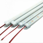SMD 5730 LED 하드 스트립 조명 알루미늄 쉘 PC 커버 바 라이트 웜 네츄럴 10 개 : 공팔엑스퍼
