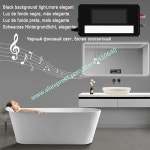 Trumsense K3015CAS Bluetooth Defog 날짜 LED 미러 라디오 터치 센서 스위치 : 에스에이글로18