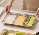 바겐슈타이거 스텐3칸밧드 나눔트레이 김밥재료 소분용기 PC커버 : 마이 엔돌핀