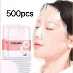 무향 얼굴 마스크 100개 - 수분 공급, 보습 종이 시트 유지력, 스킨 케어용 일회용 DIY 필름 랩, 연화 A0305-100pcs : 요거조와