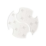 버튼 유니 - 스플릿 매트, 투명, 원 사이즈 : 아쿠아코브 셀렉트 14