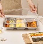 바겐슈타이거 스텐3칸밧드 나눔트레이 김밥재료 소분용기 PC커버 : 마이 엔돌핀