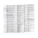 1206 SMD 저항 키트 1R-10M 옴 36 값 1/4W 0.25W 5 허용 두께 필름 1-10MR SMT : 드림탑픽