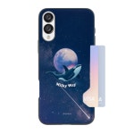 갤럭시S25엣지 하늘 고래 자력2배 맥세이프 호환 투카드 범퍼케이스 밀키웨이블루 : 환승케이스