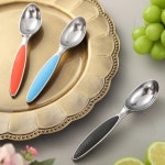 듀티 캐스트 아연 스푼, 젤라토용 미끄럼 방지 TPR 손잡이가 있는 인체공학적 스쿱, 순대 쿠키 반죽 식기세척기 안전 주방 기기 3 : 프라임루루