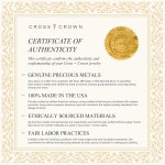 남녀용 솔리드 14K 옐로우 골드 크로스 목걸이, 안티 타니시, 광택 처리된 펜던트 프리미엄 보석 상자가 있는 리얼 14캐럿 피스, 수공예 가보... 