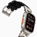 밴들레틱 애플워치 어반 아웃도어 FKM 실리콘 메탈 스트랩 스포츠 루프 울트라 SE 밴드 : Cellic