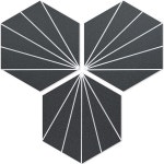 AULIGET 플라워 빈티지 헥사곤 타일 필 앤 스틱 백스플래시, 회색 6 x7 자가 접착 벽 타일(45팩) 45 Red : 높은만족몰