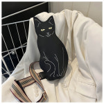 G1685 고양이 크로스백 선물 ootd 패션 핸드폰 가방 집사 생활 귀여운 : 쿠마네상점
