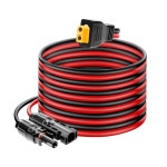 패널, 휴대용 발전소, 발전기용 안수피엔 패널 커넥터 XT60 케이블 10FT, 10AWG 태양광-XT60 충전 연장 XT60(플러그 암) 2 FT : 리브앤핏