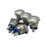 16mm 순간 스테인레스 스틸제 버튼 볼 메탈 탑 21-L2 : 트렌디구대10