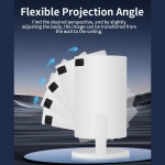 가정용 소형 프로젝터 WIFI 1080P 270도 조절 가능 휴대용 비디오 홈 시네마 스마트 야외 LED 영화 프로젝터 미국 플러그 : 세미1