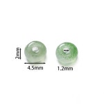 100 개/몫 2x4mm 얼음 씨앗 그라디언트 유리 구슬 라운드 비즈 DIY 수제 보석 팔찌 만들기위한 다채로운 유니폼 쌀 모양 : 소매장터