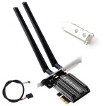 데스크톱 PC용 FENVI PCIe WiFi 6E 카드, 블루투스 5.3을 지원하는... 무선 네트워크 어댑터, MT7922 칩셋, Windows 10/11 64 : 에스프로샵