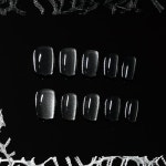 블랙 자석 네일팁 (24pcs) : 됴이네일