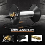 압력 세척 호스 릴 3/8 105FT, 4000PSI 헤비 듀티 파워 릴, M22-14 피팅, 수동 : 리브앤핏